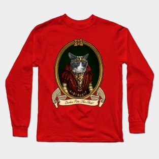Renaissance Cat - Duchess Petra Thea Stahl Long Sleeve T-Shirt